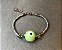 Pulseira Olho Grego Verde com Bolinhas Prateadas - Imagem 2