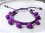 Pulseira Pompom Roxa - Imagem 1