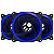 Cooler FAN Bluecase com LED Azul 120mm - BF-24B - Imagem 1