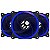 Cooler FAN Ring Bluecase com LED Azul 120mm - BF-11B - Imagem 2