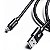 Cabo USB para Tipo-C 1,0M Transmissão rápida Anti-nó Preto - CB1117 - Imagem 2