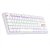 Teclado Mecânico Daksa Rainbow Lunar White Switch Red - K576W-R ABNT2 - Imagem 1