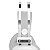 Headset Gamer Redragon Minos Lunar Branco H210W USB 2M Cabo - Imagem 5