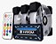 Kit Hayom 3 fans coolers RGB de 12 cm c/ controladora FC1306 - Imagem 2