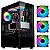 Gabinete Gamer Hayom Preto ATX RGB Vidro C/ 3 FANS GB1792 - Imagem 1