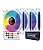 Kit Hayom 3 fans coolers RGB de 12 cm c/ controladora FC1309 - Imagem 1
