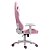 Cadeira Gamer Draxen DN3 Rosa e Branco c/ Estofado de Couro - Imagem 3