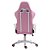 Cadeira Gamer Draxen DN3 Rosa e Branco c/ Estofado de Couro - Imagem 4