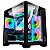 Gabinete Gamer Liketec Dasha M-ATX Preto Com 3 Fans RGB - Imagem 1