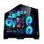 Gabinete Gamer Liketec Mad Rock Preto Cubo Aquário Sem Fans - Imagem 1