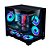 Gabinete Gamer Liketec Mad Rock Preto Cubo Aquário Sem Fans - Imagem 2