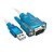Cabo USB AM para Serial DB9 45cm Azul - MD9 - Imagem 1