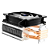 Air Cooler Gamer Evus Rainbow Led RGB Preto CP-130 - Imagem 5