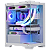 Gabinete Gamer K-mex Poseidon CG-W1H5 Branco M-ATX Sem FAN - Imagem 1