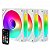 Kit Liketec 4 Fans Enigma Snow ARGB de 12 cm c/ Controladora - Imagem 1