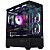 Gabinete Gamer Redragon Reflect Flow Mid Tower S/ Fans Preto - Imagem 1