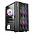 Gabinete Gamer Antec NX200M Mini Tower M-ATX 3 Fans RGB Pret - Imagem 1