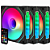 Kit Liketec 3 Fans Enigma Dark ARGB de 12 cm c/ Controladora - Imagem 1