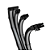 Cabo Extensor Sleeved Rise Mode Full Preto e Branco RM-SL-BW - Imagem 4