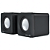 Caixa de Som Evus D-02A Cube 2.0 P2/USB Preto - Imagem 2