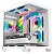 Gabinete Gamer Hayom GB1799 com 4 Fans RGB com Vidro Branco - Imagem 1