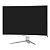 Monitor Gamer 100Hz 27 FULL HD Branco Curvo ERAS BM27FFD2GCW - Imagem 3