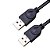 Cabo USB 2.0 AM/AM 1,50 Metros Preto - Imagem 1