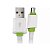 Cabo MD9 Tipo C M 3.1 P/ USB AM 2.0 3M Branco - Imagem 1