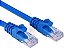 Cabo de Rede Azul Categoria 6 de 1,5 Metros + Conector - MD9 - Imagem 1