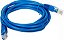 Cabo de Rede Azul Categoria 5E de 3 Metros + Conector - MD9 - Imagem 1