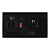 Fonte Gamer Fortrek ATX Crusader 500W Sem Cabo Preto - Imagem 3