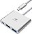 Hub USB-c 3.0 C3Tech HU-D10SI Com 3 Portas de saida USB 3.0 - Imagem 3