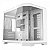Gabinete Gamer Liketec Ilusion Snow Aquário Mid Tower Branco - Imagem 1
