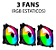 Gabinete Mini Gamer GB1787 Preto 3 Fans Rgb Micro-Atx ITX - Imagem 5