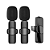 Microfone Lapela USB-C Duplo S/FIO - Preto - UN - MD9 - Imagem 1