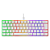 Teclado Mecânico Gamer 60% RGB Clanm Snow Walker V2 Branco - Imagem 1
