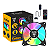 Kit Cooler Fan ARGB Clanm Eurus 120mm com Controladora e Controle Remoto - Imagem 2
