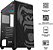 Gabinete Gamer Clanm Zilla Mid Tower Suporta Até 6 Fan Preto - Imagem 2