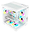 Gabinete Gamer Clanm Snow Grodd Mid Tower RGB Branco Vidro - Imagem 1