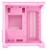 Gabinete Clanm Sem Fans Candy Micro Atx Vidro Temperado Rosa - Imagem 3