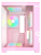 Gabinete Clanm Sem Fans Candy Micro Atx Vidro Temperado Rosa - Imagem 2