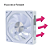 Kit 3 Fans ARGB 120mm Round5 Nordwind Forward Branco Control - Imagem 2