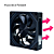 Kit Fan Round5 Nordwind Forward 120 ARGB Controladora Preto - Imagem 2