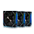 Kit Fan Round5 Nordwind Forward 120 ARGB Controladora Preto - Imagem 3