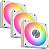 Kit 3 Fan120mm Lian Li Uni Cl Wireless ARGB Branco 12CL1W3W - Imagem 1