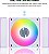 Kit 3 Fan120mm Lian Li Uni Cl Wireless ARGB Branco 12CL1W3W - Imagem 4
