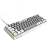 Teclado Mecânico PCYES Mecka White Ghost 65% ABNT2 Outemu Red Rainbow TPMKWGRD - Imagem 2