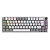 Teclado Mecânico PCYES Mecka White Ghost 65% ABNT2 Switch Blue Rainbow TPMKWGBL - Imagem 1