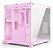 Gabinete Gamer Clanm Grodd Candy Rosa Aquário mATX Vidro Temperado sem Fans - Imagem 2