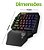 Teclado Gamer Clanm Void 35% Uma Mão 40 Teclas LED USB Preto - Imagem 2